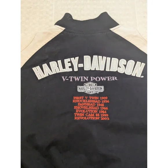 Harley-Davidson V-Twin Power Womens XS Embroidered Jacket Motorcycle Biker - Picture 10 of 12